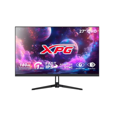 Monitor Gamer XPG Rift R27Q8 27 QHD Fast IPS 180Hz 1ms Plano Negro