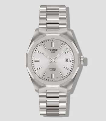 Reloj para mujer PRC 100 Solar casual, plateado