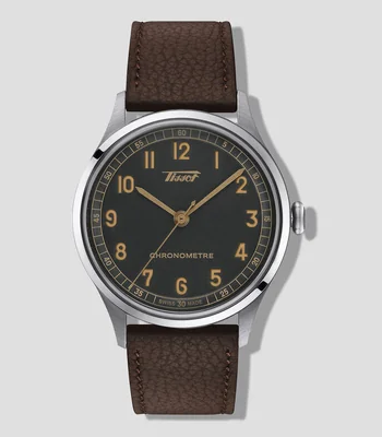 Reloj Unisex Heritage 1938 Automatic COSC Casual, Gris, Cafe