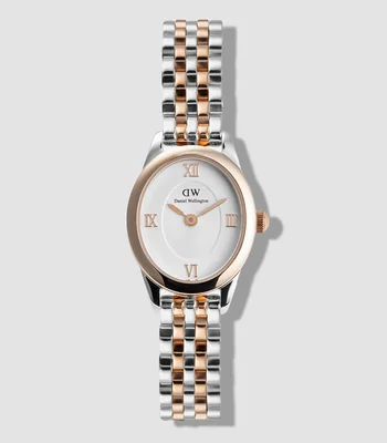 Reloj para Mujer Casual, Oro Rosa, Plateado