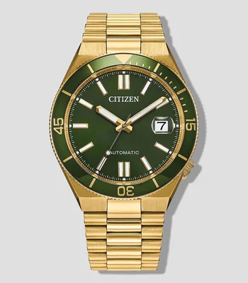 Reloj Unisex Tsuyosa Shore Automático Casual Dorado