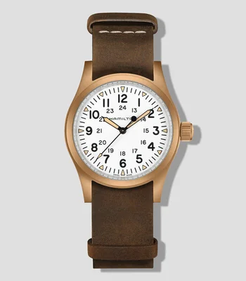 Reloj Unisex Khaki Field Casual, Bronce