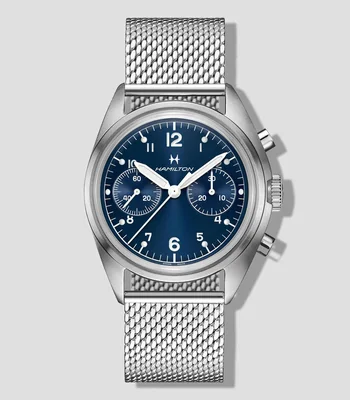 Reloj Unisex Khaki Aviation Pilot Pioneer de Vestir, Plateado