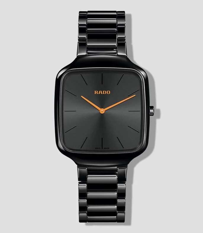 Reloj Unisex True Square Thinline casual negro