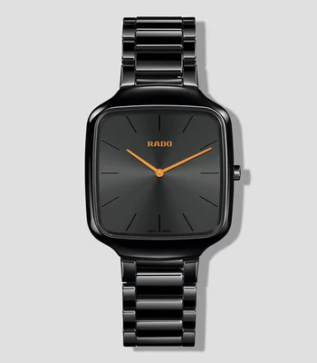 Reloj Unisex True Square Thinline casual negro