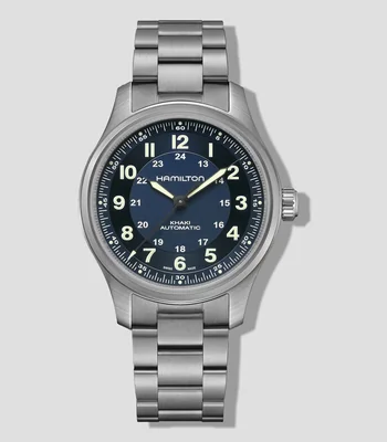 Reloj Unisex Khaki Field Titanium Casual, Plateado