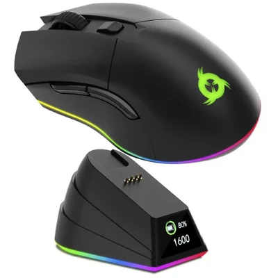 Ratón para juegos KLIM Blaze Pro recargable inalámbrico con base