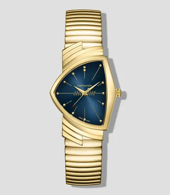 Reloj Unisex Ventura De vestir, Dorado