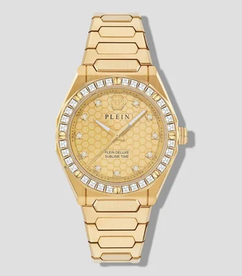 Reloj para Mujer Plein Deluxe casual, Dorado