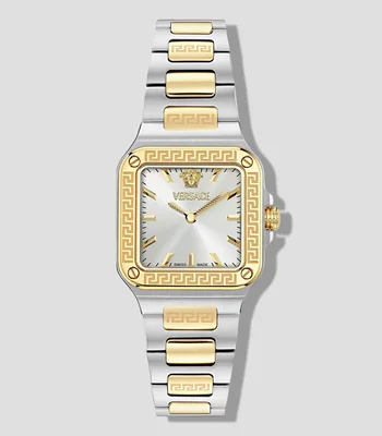 Reloj para Mujer Greca Edge de vestir Plateado, Dorado