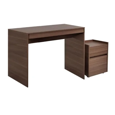 Escritorio Monterosso Roble con Archivero Lateral y Amplia Superficie