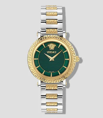 Reloj para Mujer Greca Sphere Nova de vestir Verde, Plateado