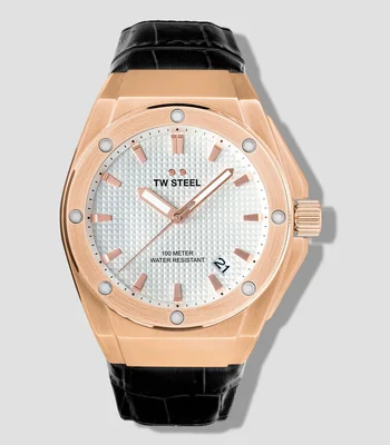 Reloj Unisex Ceo Tech Casual Blanco, Oro Rosa