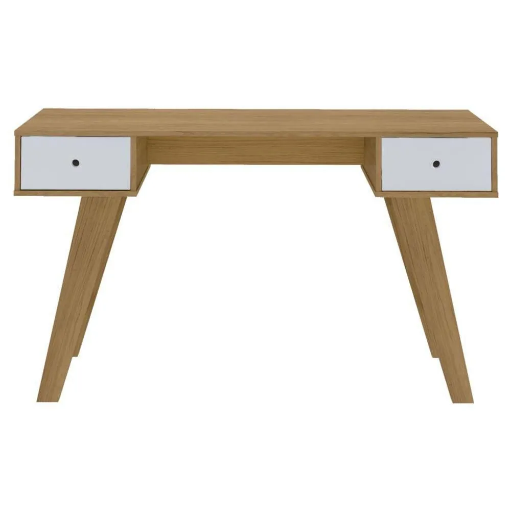 Escritorio, Mesa de computo Bertolini PARIS Roble Blanco