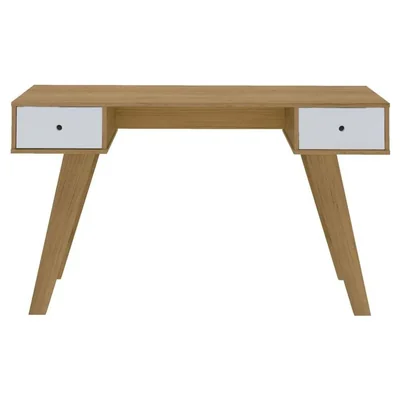 Escritorio, Mesa de computo Bertolini PARIS Roble Blanco