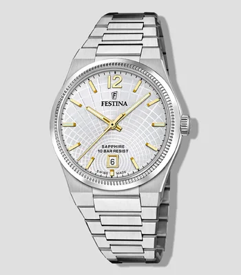 Reloj para Mujer casual plateado, blanco