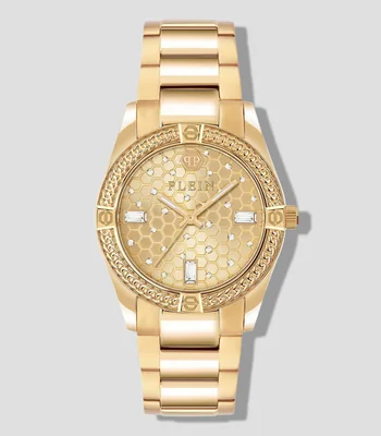 Reloj para mujer The Plein Icon Chain De vestir, Dorado