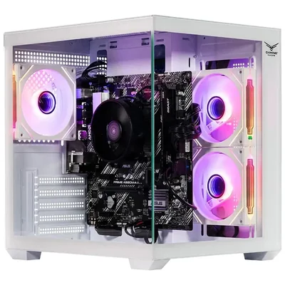 Gabinete gamer naceb starfall matx mini torre 3 fan blanco