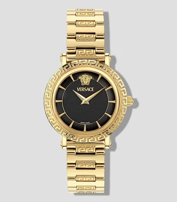 Reloj para Mujer Greca Sphere Nova de vestir Negro, Plateado