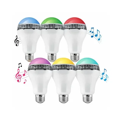 Focos Led con Bocina Bluetooth kit 6 piezas