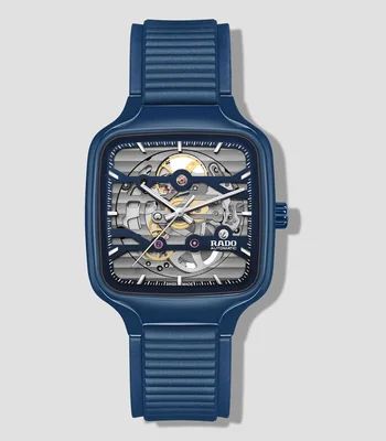 Reloj Unisex Automático True Square Skeleton Lifestyle Carátula Azul
