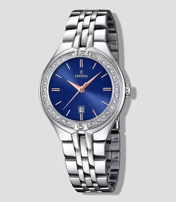 Reloj para Mujer Mademoiselle Casual, Plateado, Azul