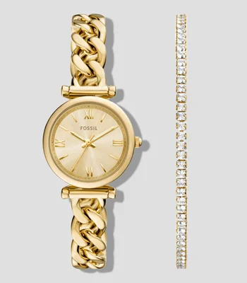 Set de Reloj y Brazalete para Mujer