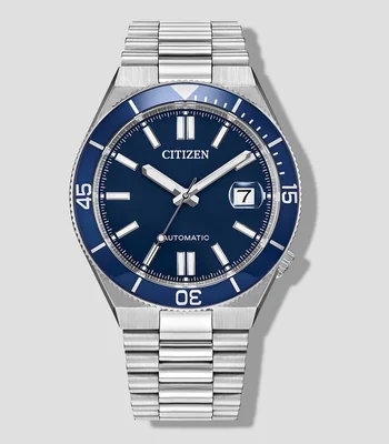 Reloj Unisex Tsuyosa Shore Automático Casual Plateado
