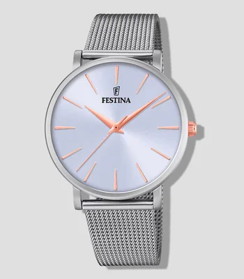 Reloj para mujer Boyfriend de Vestir, Plateado