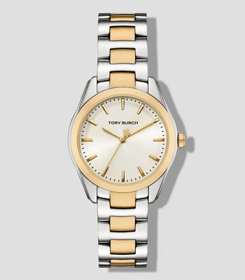 Reloj The Miller Round acero dama dorado, plateado
