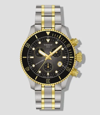 Reloj Unisex Seastar Casual Dorado, Negro