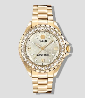 Reloj para Mujer Street Couture Casual, Dorado