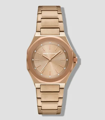 Reloj para Mujer Andrea casual beige, dorado