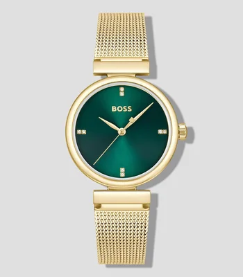 Reloj para Mujer RoseHill Casual Verde, Dorado