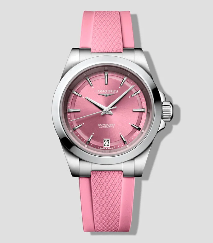 Reloj para mujer Conquest deportivo, plateado