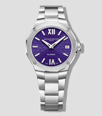 Reloj para Mujer Rivera Casual Plateado, Morado