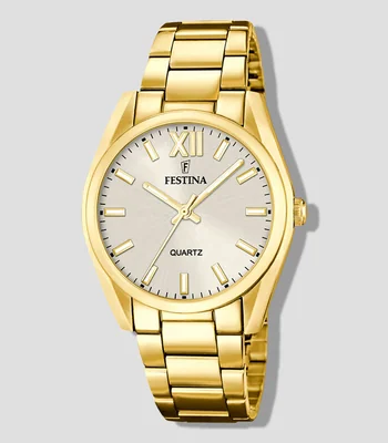 Reloj para mujer Boyfriend Casual, Dorado