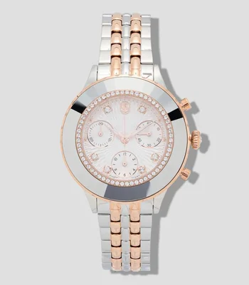 Reloj Unisex Octea Chrono de vestir Oro Rosa, Plateado