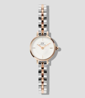 Reloj para mujer Petite Arch 3 Hands casual, color oro rosa