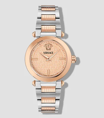 Reloj para Mujer Greek Casual, Plateado, Rosa