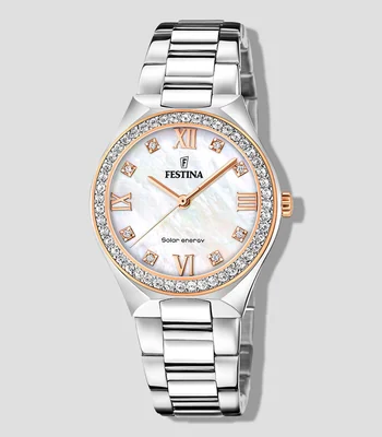Reloj para Mujer Casual, Plateado, Rosa
