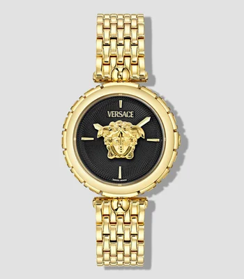 Reloj para Mujer Medusa Heritage de Vestir Negro, Dorado
