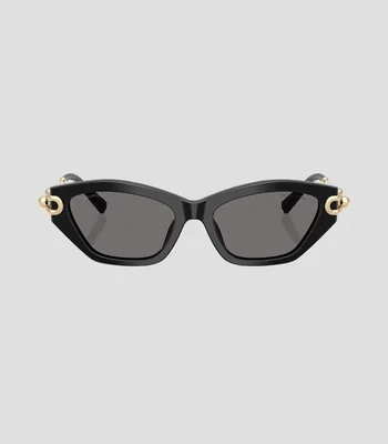 Lentes de sol ojo de gato negro Mujer