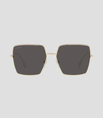 Lentes de sol Cuadrados Daphne Dorados Mujer