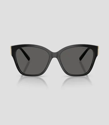 Lentes de sol cuadrados negros