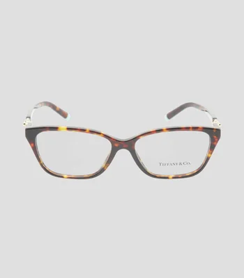 Lentes oftálmicos rectangulares havana Mujer