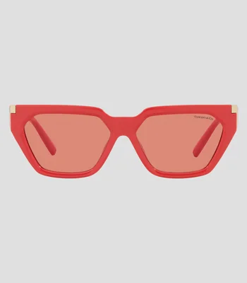 Lentes de sol Irregulares Coral Mujer