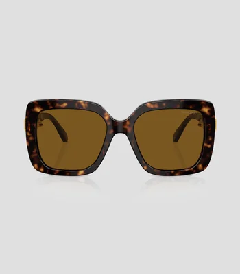 Lentes de sol cuadrados carey Mujer