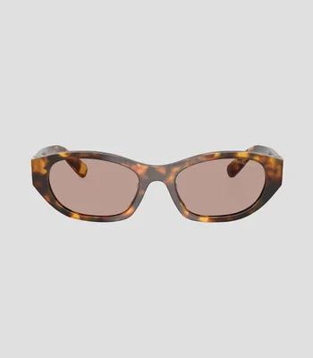 Lentes de sol ovalados carey Unisex