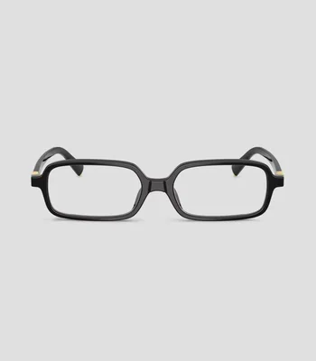 Lentes oftálmicos rectangulares negros Unisex